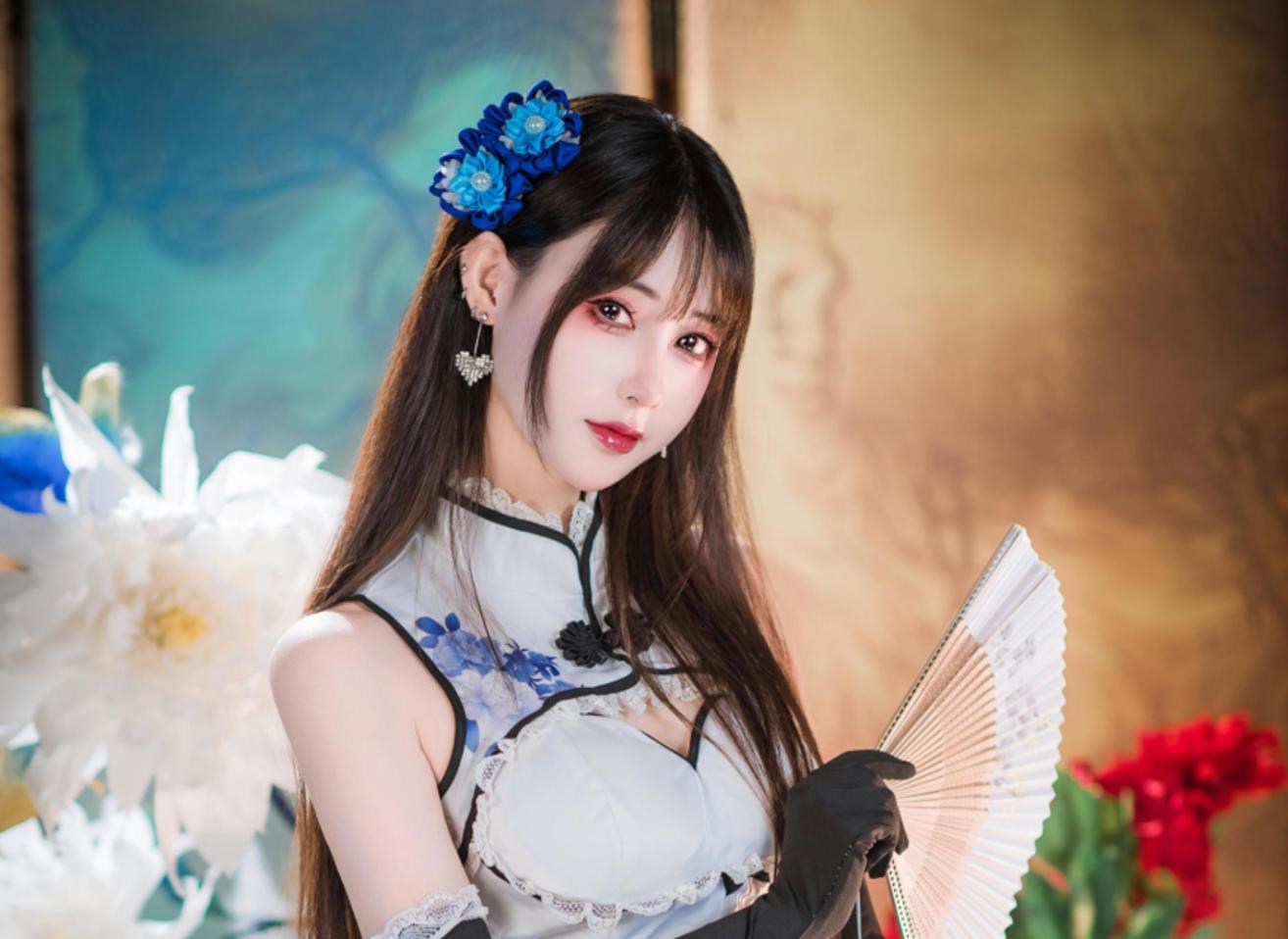 羽生三未 NO.024 瓶儿 青花瓷旗袍 [25P 200MB]